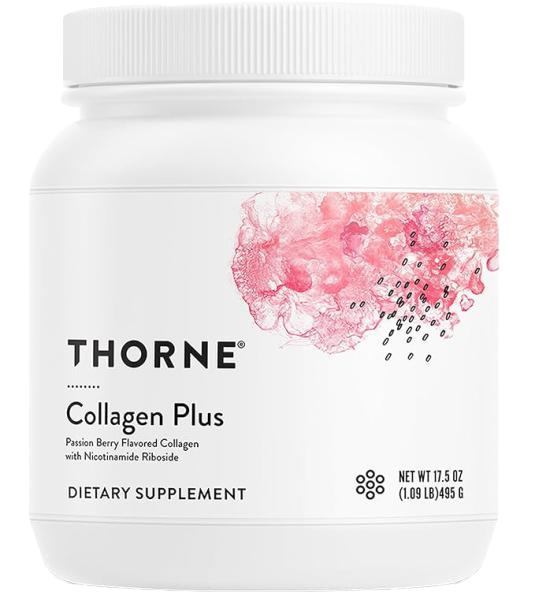 THORNE - Collagen Plus - Grass-Fed Collagen Peptides with Nicotinamide Riboside, Polyphenols & Ceramides - Supports Healthy Skin, Hair & Nails* - NAD Supplement - Third-Party Certified - 30 Servings