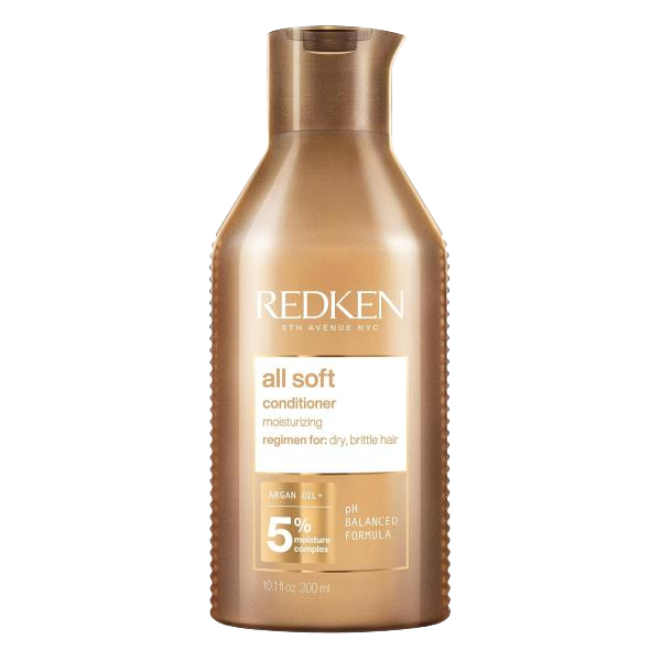Redken All Soft Conditioner - Moisturizes & Hydrates Dry, Brittle Hair, Softens, Smooths & Adds Hair Shine, Conditioner & Detangler