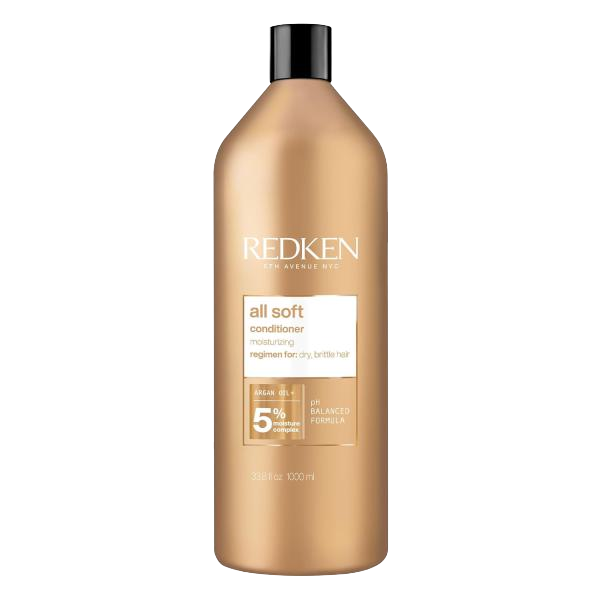 Redken All Soft Conditioner - Moisturizes & Hydrates Dry, Brittle Hair, Softens, Smooths & Adds Hair Shine, Conditioner & Detangler