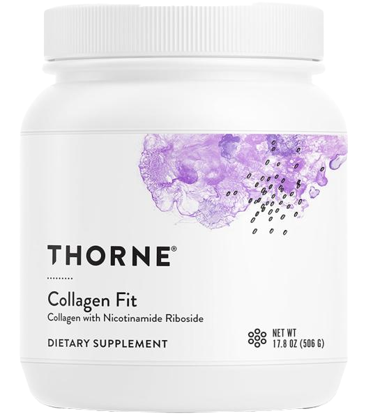 THORNE - Collagen Fit - Grass-Fed Collagen Peptides with Nicotinamide Riboside - Supports Joints, Muscles, Bones & Skin* - NAD Supplement - NSF Certified for Sport - Gluten & Dairy-Free - 30 Servings