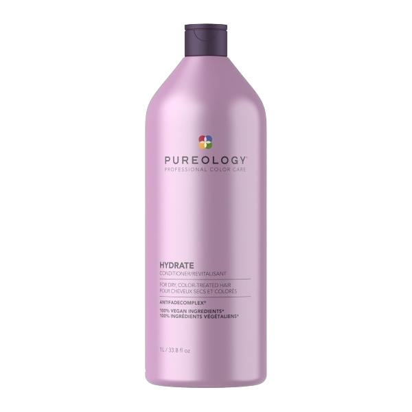 Pureology Hydrate Conditioner - For Dry or Color Treated Hair, Nourishing Conditioner to Restore Moisture and Seal in Hydration, Vegan