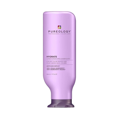 Pureology Hydrate Conditioner - For Dry or Color Treated Hair, Nourishing Conditioner to Restore Moisture and Seal in Hydration, Vegan