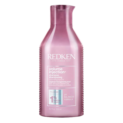 Redken Volume Injection Shampoo For Fine Hair - Adds Lift & Body, Volumizing & Detangling Without Weighing Down, Paraben Free