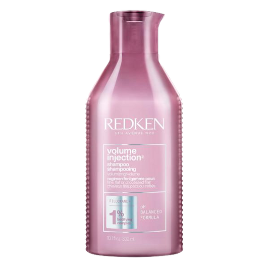 Redken Volume Injection Shampoo For Fine Hair - Adds Lift & Body, Volumizing & Detangling Without Weighing Down, Paraben Free