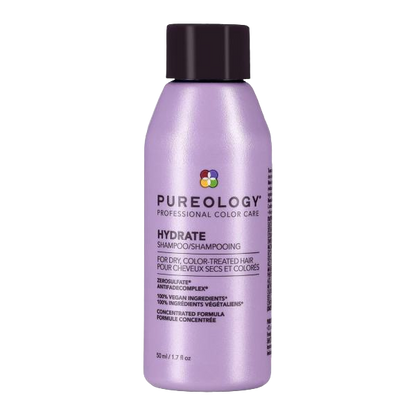 Pureology Hydrate Shampoo - For Dry or Color Treated Hair, Moisturizing Shampoo For Hydration & Softness, With Rose Extract & Green Tea, Vegan & Sulfate-Free