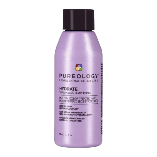 Pureology Hydrate Shampoo - For Dry or Color Treated Hair, Moisturizing Shampoo For Hydration & Softness, With Rose Extract & Green Tea, Vegan & Sulfate-Free
