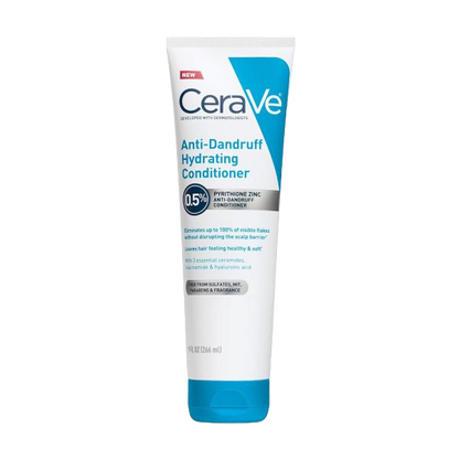 CeraVe Hydrating Anti Dandruff Conditioner, 0.5% Pyrithione Zinc Dandruff Treatment With Ceramides, Hyaluronic Acid & Niacinamide, Helps Eliminate Flakes & Reduce Itchy Scalp, Sulfate Free Conditioner | Hydrating