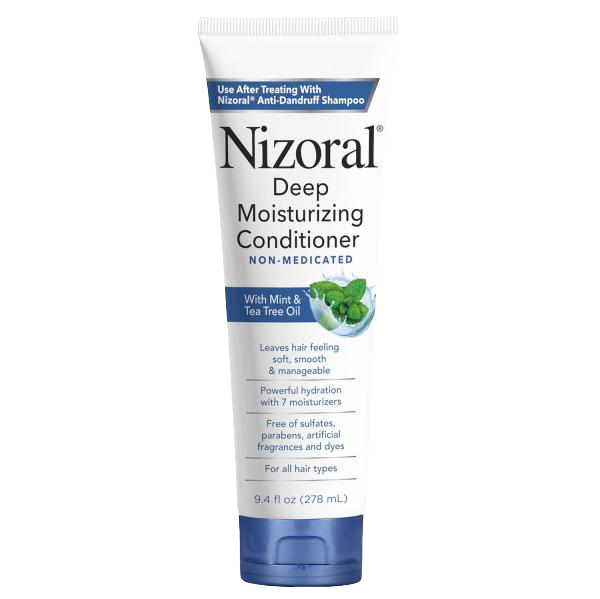 Nizoral Deep Moisturizing Conditioner, 9.4 oz, Anti-Dandruff Conditioner with Mint & Tea Tree Oil, Sulfate and Paraben Free, No Artificial Fragrance, For All Hair Types
