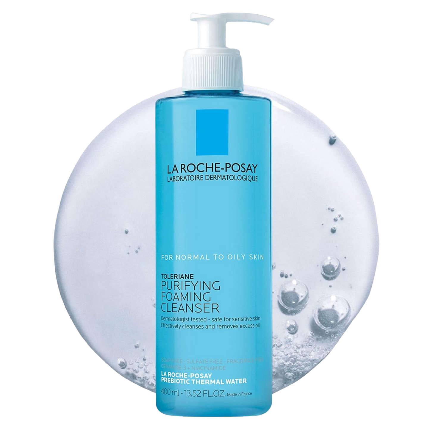 La Roche-Posay Toleriane Purifying Foaming Facial Cleanser, Oil Free Face Wash for Women & Men with Niacinamide + Ceramides, Pore Cleanser Safe For Sensitive Skin, Won’t Dry Out Skin, Soap Free