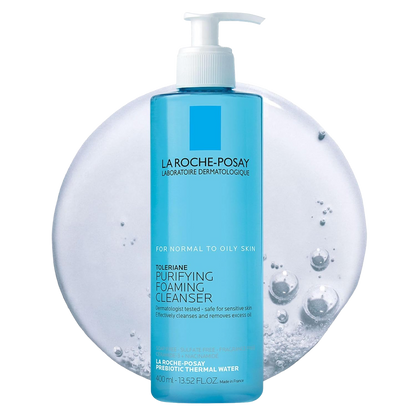 La Roche-Posay Toleriane Purifying Foaming Facial Cleanser, Oil Free Face Wash for Women & Men with Niacinamide + Ceramides, Pore Cleanser Safe For Sensitive Skin, Won’t Dry Out Skin, Soap Free