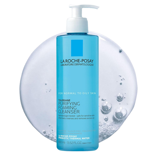La Roche-Posay Toleriane Purifying Foaming Facial Cleanser, Oil Free Face Wash for Women & Men with Niacinamide + Ceramides, Pore Cleanser Safe For Sensitive Skin, Won’t Dry Out Skin, Soap Free