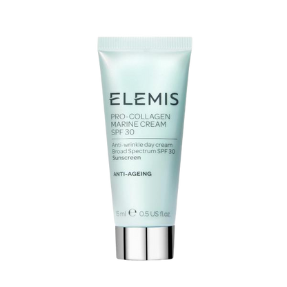 ELEMIS Pro-Collagen Marine Cream SPF 30, Lightweight Anti-Wrinkle Daily Facial Moisturizer & Sunscreen for Face, Pro-Collagen Skin Care to Firm & Hydrate, Anti-Aging Face Lotion for Women