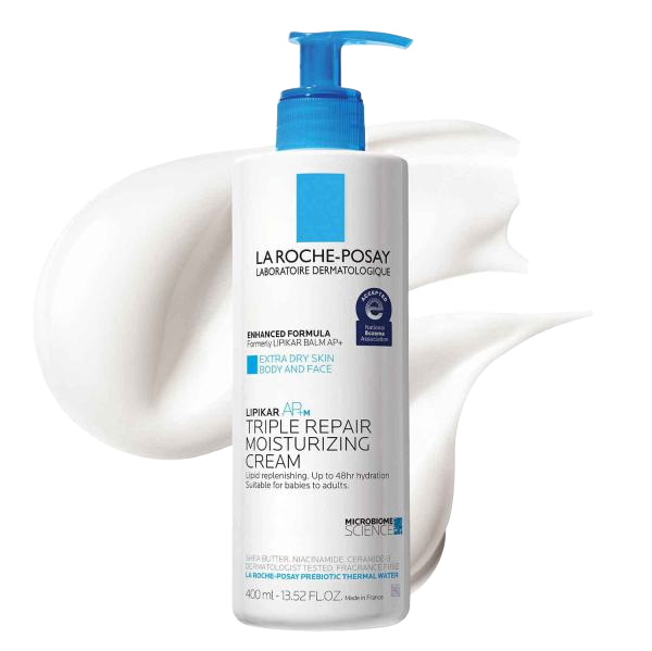 La Roche-Posay Lipikar AP+MAX Triple Repair Moisturizing Body Cream | Face & Body Lotion for Dry Skin with Shea Butter & Niacinamide | Gentle Moisturizer for Very Dry, Rough & Sensitive Skin