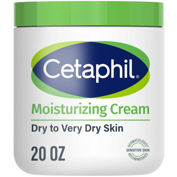 Cetaphil Face & Body Moisturizer, Hydrating Moisturizing Cream for Dry to Very Dry, Sensitive Skin, 16/20 oz, Fragrance Free, Non-Comedogenic, Non-Greasy