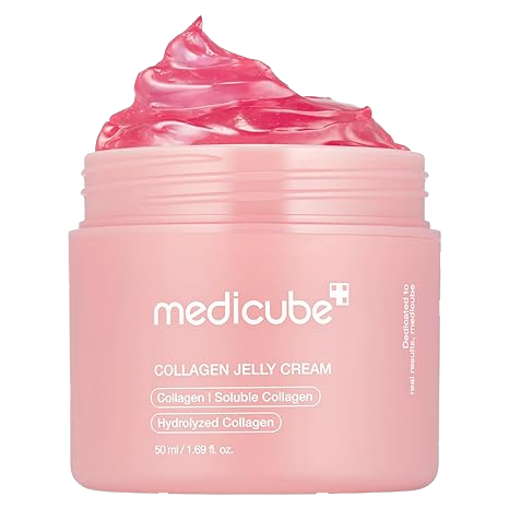 Medicube Collagen Jelly Cream- Niacinamide & Freeze-Dried Hydrolyzed Collagen - Boosts skin's barrier hydration and gives 24h Glow & Lifted Look - Korean skincare (1.69 Oz & 3.71 Oz)